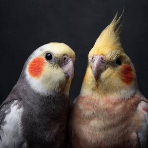 cute cockatiels