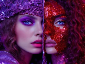 Macro shot of a In a captivating display of luxury fashion, the...