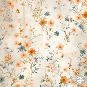 flat printable junk journal background paper, airy bohemian summ...