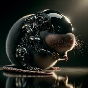 A pikachu fully realized as a Xenomorph creature, H.R. Giger bio...