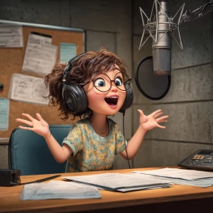 Generate a detailed and realistic image showing a young girl in...