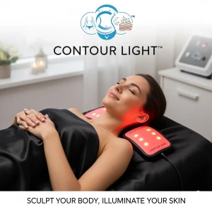 Create a realistic image featuring a calm, graceful woman lying...