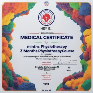 Hey e I want you to generate a medical certificate for 3 months...