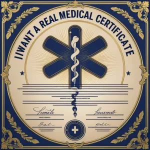 I want a real medical certificate