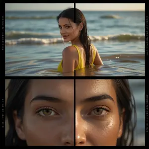 Use the provided reference image for both subjects. Maintain exa...