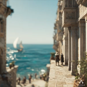 Cinematic YouTube thumbnail background for Assassin’s Creed Orig...