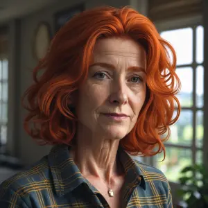 Red headed late aged about 70