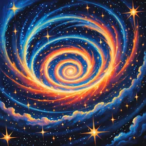 In a dazzling display of celestial energy, a cosmic magic spell...