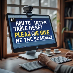 1st How to inter my table here? please give me the scanner?