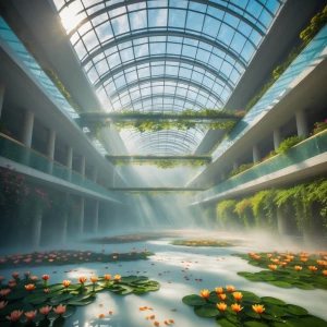 Step into the Cloudwalk Indoor Atrium and immerse yourself in it...