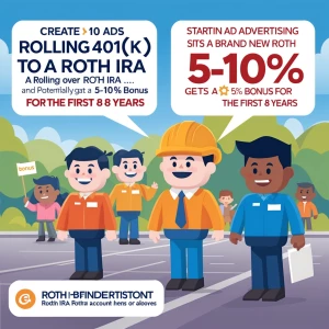 I need to create 10 ads advertising rolling over a 401(k) to a r...