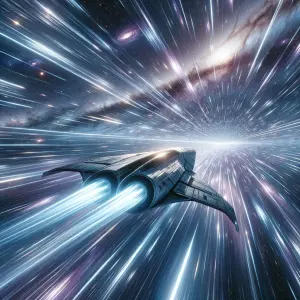 Hey create me pixture of hyperspace