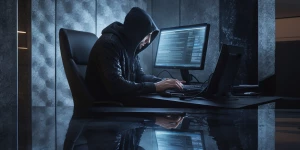 Amid the sleek, modern surroundings of a luxurious penthouse, a...