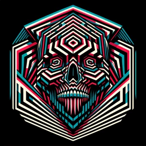 logo for my band called "glass coffin". something super trippy a...