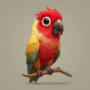 cute parrot