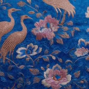 Ornate vintage silk brocade / jacquard textile pattern, elegant...