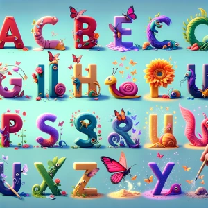 Produce a spellbinding stop motion animation where the letters o...