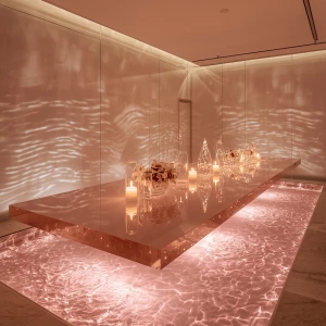 Formal Dining Room – Lakeglass Table: A breathtaking fusion of e...