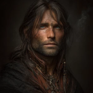 Create a photorealistic image of a character inspired by Aragorn...