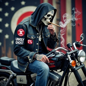 Top rocker says unholy ghost 

Button rocker says  Georgia

Left...