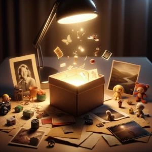 Create a stop motion video that represents nostalgia. The main s...