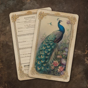 Print-ready vintage ephemera sheet with 6 matching journaling ca...