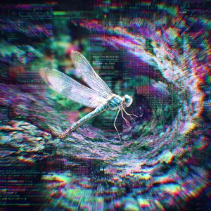 Highly Creative. Surrealism. Macro photography. A tiny, biolumin...