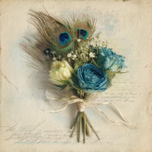 Print-ready shabby-chic square card, ~5×5 in, 300 DPI, sRGB, 3 m...