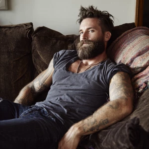 He's definitely mastered the art of laid-back living. The casual...