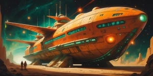 In a world where diesel-powered spacecraft roam the cosmos, an e...