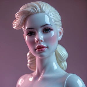 Silicone full body super glossy doll