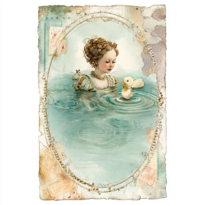 Print-ready junk journal page, A4 portrait full-bleed (≈2480×350...