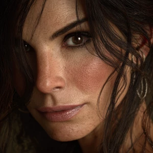 Close up of Sandra Bullock