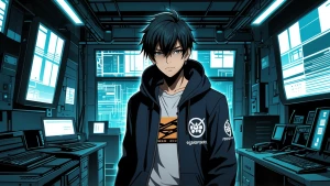 anime background cyberpunk style