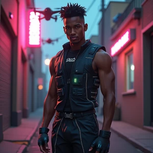 Young African-American male character from South Central L.A., e...