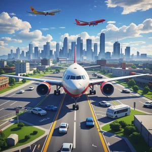 Yelmcity rp 2.0 as the brand new with cars airplanes and a city