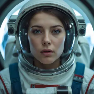 pone mi cara en el astronauta la imagen que te mande