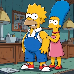 Genera la imagen de hombro simpson