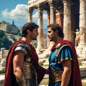 14 jähriger Antonius trifft Hadrian zum ersten Mal auf delos im...