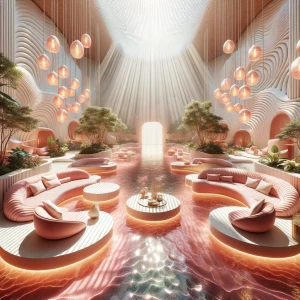 Main Living Room – The Bloom Atrium: A luminous heart of the man...