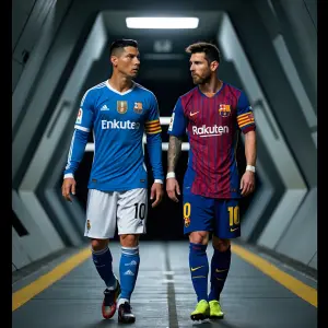 Ronaldo and Messi In Walking Go To Wormhole