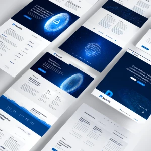 Craft 4 versions of an optimized landing page image for a Medium...