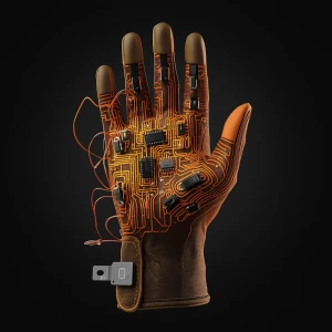 add the glove only to left hand and add more electrical componen...