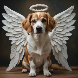 Make my dog an angel with wings