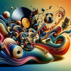 An image for the song generator app Sonic Sculpture should promi...