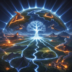 *"Create an epic fantasy cinematic poster map inspired by Norse...