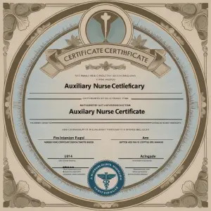 Auxiliary nurse certificate