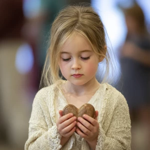Heart image to show respect for children shot at Annunciation Ca...