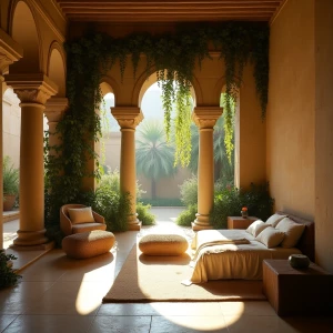 Bedroom 4 – Garden Tomb Room: A tranquil open-air sanctuary blen...