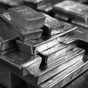 Pila de lingotes de platino